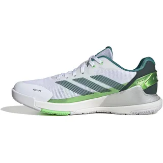 adidas Herren Crazyquick Lightstrike Padel Shoes, Cloud White/Aurora Ivy/Lime Burst, 38 EU