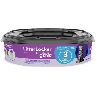 LitterLocker by Litter Genie, XL-Nachfüllkassette, Original-Spezialfolie mit Geruchsbarriere garantiert 100% Geruchsschutz