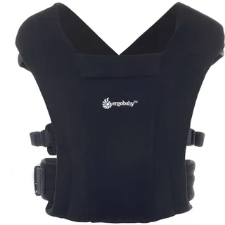 Ergobaby Babytrage für Neugeborene ab Geburt Extra Weich, Embrace Bauchtrage Baby-Tragetasche Ergonomisch (Pure Black)
