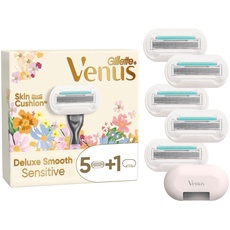 Bild Venus Deluxe Smooth Sensitive 5 Ersatzklingen , Klingenhülle für Unterwegs