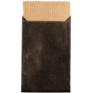 Rayher Papiertüten, mini XXS, zum Befüllen, 50 Papiertüten, schwarz, 4,5 x 6 cm, 60g/m2, lebensmittelecht, Papiersterne basteln, Adventskalendertüten, 67252576