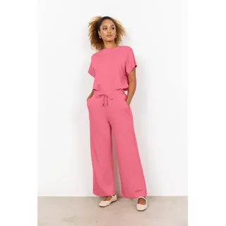 Jogger Pants SOYACONCEPT "SC-BANU 33", Damen, Gr. S (36), N-Gr, rapture rose, Sweatware, Obermaterial: 48% Modal, 48% Polyester, 4% Elasthan, unifarben, gerade knöchellang, Hosen Jogger Pants, Viskosemischung