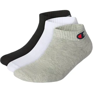 Champion Unisex Basics 3pk Quarter Socken, Hellgrau Meliert, 43-46 EU