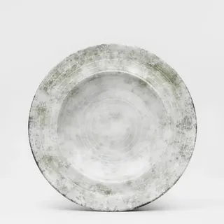 VAN WELL Pastateller Korfu Ø 27 cm grau/grün 6er Set