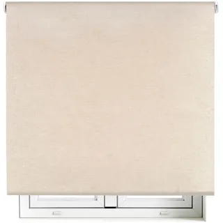 Blindecor Premium Verdunkelungsrollo nach Maß | Leinenfarbe | 115 x 220 cm (Breite x Höhe) Stoffgröße 112 x 215 cm | Verdunkelungsrollo mit 38 mm Rohr, robuster und eleganter
