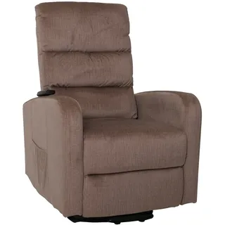 Mendler Fernsehsessel HWC-K62 Chenille 72 x 108 x 0 cm Braun elektrisch