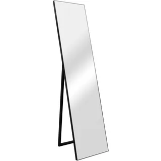 [en.casa] Standspiegel Barletta 150x35 cm neigbar Schwarz