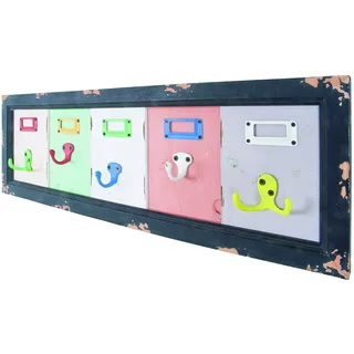 Haku-Möbel Wandgarderobe Vintage Bunt