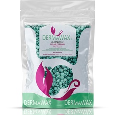 1 kg Dermawax Chlorophyll Wachs Heisswachs Waxing Perlen Wachsperlen Anwendung ohne Wachsstreifen für Enthaarung, Haarentfernung Brazilian Waxing Ganzkörper Intim, Beine, Gesicht und Arme