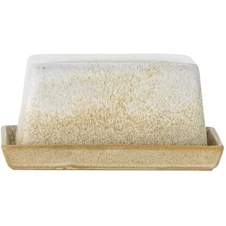 Bloomingville Paula Butterdose, Natur, Steingut, L17,5xH8xB11,5 cm, 100 ml