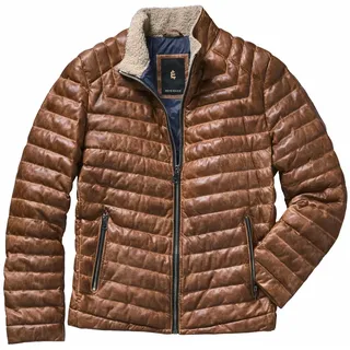 Hartgesottene Lederjacke Braun 52