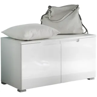 Bega Consult Schuhbank 80 x 43 x 40 cm weiß / weiß hochglänzend