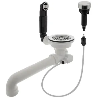 Blanco Ablaufgarnitur 3,5'' Sieb | Empfohlen für BLANCO CLASSIC, DALAGO, ELON, METRA, NOVA, RONDOVAL und ZIA Spülen | Einfache Installation & hohe Langlebigkeit