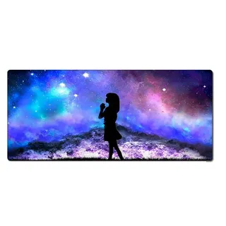 Morian Gaming-Mauspad, 400 x 900 x 3 mm, Dreamy Sternenhimmel, rutschfestes und wasserdichtes Computer-Mauspad mit genähten Kanten, für Gaming, Büro und Zuhause (G-627)