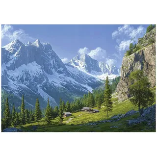 WallArena Fototapete 3D Effekt Berge Landschaft Wohnzimmer 400x280
