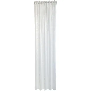 Homing Gardine HOMING "Keela" Gr. 1, weiß, B:140cm H:245cm, Ausbrenner, Polyester, Gardinen, Gardine, Blätter, floral, Blumen, Wohnzimmer, Schlafzimmer, transparent