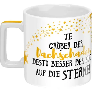 SHEEPWORLD Wortheld-Tasse Kaffeetasse 0,45 l Gelb