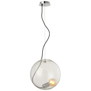 s.luce Sphere 1-flg. Ø 40 cm rund Chrom/Klar