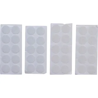 BGS Diy 80555 Klettpunkte selbstklebend weiß 40-tlg.