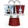 Set Mini Express Espressokanne Magritte rot (0001406)