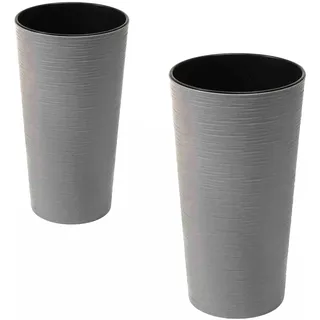Siena Garden Locon Ø 30 x 57 cm Grau Komplettset