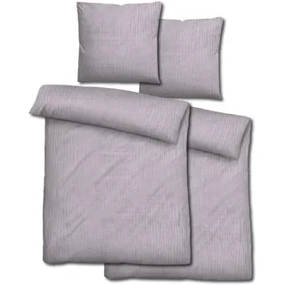 Doppelpack Sleezzz® Musselin Bettwäsche lila 155 x 220 cm + 80 x 80 cm