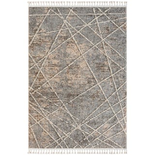 XXXL FLACHWEBETEPPICH Grau, Beige, Terracotta - 140x200 cm