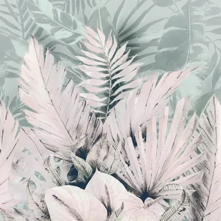 KOMAR Vliestapete »Digitaldruck Vlies - Palmiers Tropicaux 250 x 250 cm - Fsc , Tapeten, & Wandverkleidungen, Vliestapeten