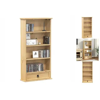 vidaXL CD-Schrank Corona 52x17,5x103 cm Massivholz Kiefer