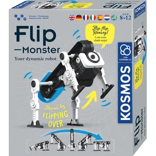 Kosmos 617394 Flip-Monster, INT, Dybanuc-Bot, Roboter-Bausatz, STEM-Experimentierkasten