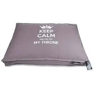 Lex&max Keep Calm Bettüberwurf - Taupe - 90 x 65 cm