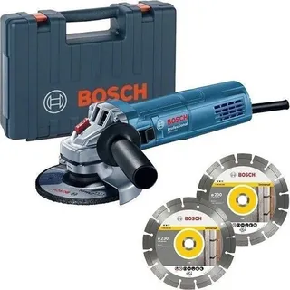 Bosch GWS 880 inkl. 2 Diamantscheiben + Handwerkerkoffer