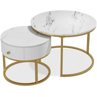 Vicco Madrid Weiß Hochglanz MDF 70 x 70 cm