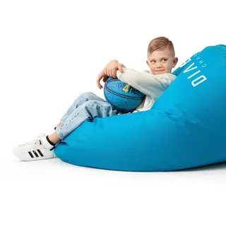 Diablo Kindersitzsack mit Füllung Sitzsack Gaming Sessel Beanbag Farbe: Blau - Blau