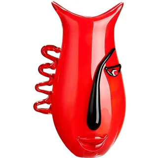 GILDE GLAS art Vase - Geschenke Hochzeit - Frauen - Deko modern - H 31 cm