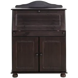 Home Affaire Sekretär »Mette, Schreibtisch im Landhausstil,« aus Massivholz, Breite 82 cm, braun