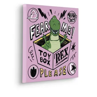 KOMAR Keilrahmenbild Disney and Pixar Toy Story Fear Me Please Rosa