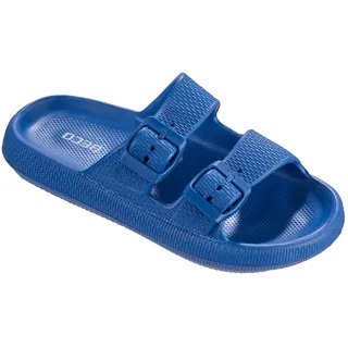 Beco Pantoletten Kinder – Airkiss-Leisure Badesandalen Kinder, ultraleichte Kinder Badeschlappen für Jungen & Mädchen mit innovativer Luftpolstersohle – in Blau, Größe 35