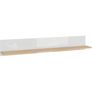 Forte Wandboard 160 x 25,6 x 21,9 cm Weiß