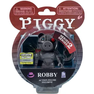 Bizak Piggy Robby-Figur, 10 cm, jetzt können Sie das Spiel zu Hause mit Ihren Lieblingsfiguren nachspielen. Kommt mit Zubehör und einem einlösbaren Code im Videospiel, es gibt Verschiedene Modelle
