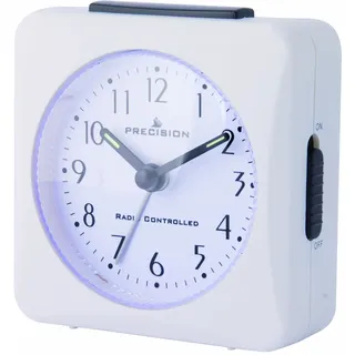 Precision PREC0050 Funkwecker, weiß