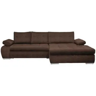 CARRYHOME Ecksofa Braun, - 294x173 cm,