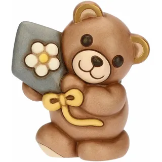 THUN - Teddy Frühling mit Drachen, mittel - Keramik - Kollektion Frühlingsgarten - 9,5 x 6,5 x 10,8 cm