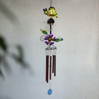 LED-Solar-Windspiel 'Turtle', bunt, ca. 104x17 cm
