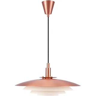 Nordlux Pendelleuchte »Bretagne« G9 1 Stk. Skandinavische klare, weiche Linien, Ein-/Aus-Schalter am Lampenfuß, braun