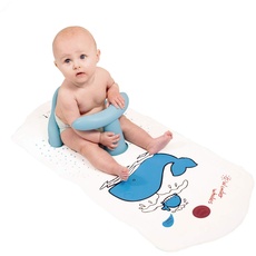 Rutschfester Badsitz mit extralanger Badematte von BBCare® für Babys, mit Farbveränderung bei Hitze