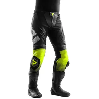 Rebelhorn Inferno Lederhosen - Black / White / Fluor Yellow - 60