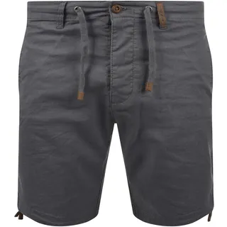 Leinenhose INDICODE "Leinenhose IDMoses", Herren, Gr. L, N-Gr, grau (iron), Obermaterial: 55% Leinen LI. 45% Baumwolle CO., Hosen Leinenhose