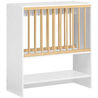 SoBuy Tellerhalter Weiß , Holzwerkstoff, Holz , 64x71x24 cm , Küchen, Küchenmöbel, Küchenschränke, Geräteumbauschränke