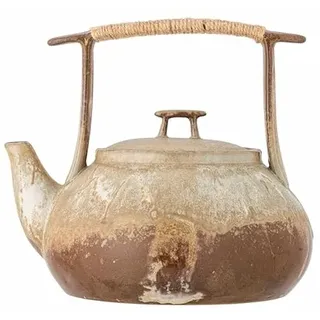 Bloomingville Ikigai Teekanne aus Stoneware, braun – 1,55 L, japanisch inspiriertes Design – 82061428